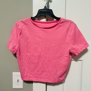 Wild Fable Bright Pink Crop Top